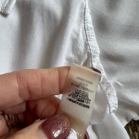 Spense White Bib Style Button Down Top - Picture 15 of 15